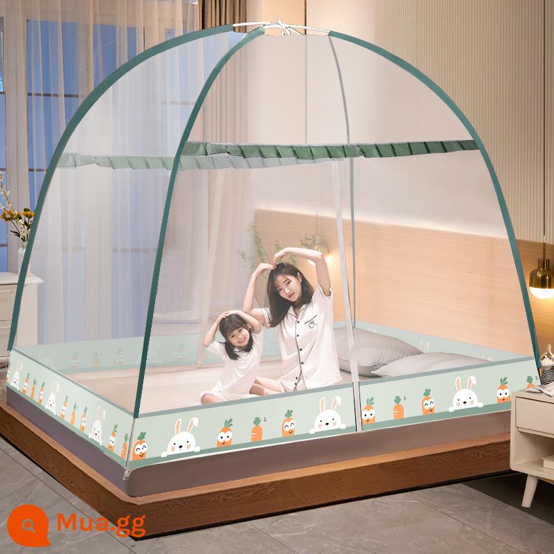 2023 new yurt muỗi mùng nhà lắp đặt miễn phí gấp mùng ký túc xá sinh viên chống rơi trẻ em gấp chống muỗi - Luobu [Mẫu mới rộng hơn và lớn hơn - Không chứa formaldehyde loại A]