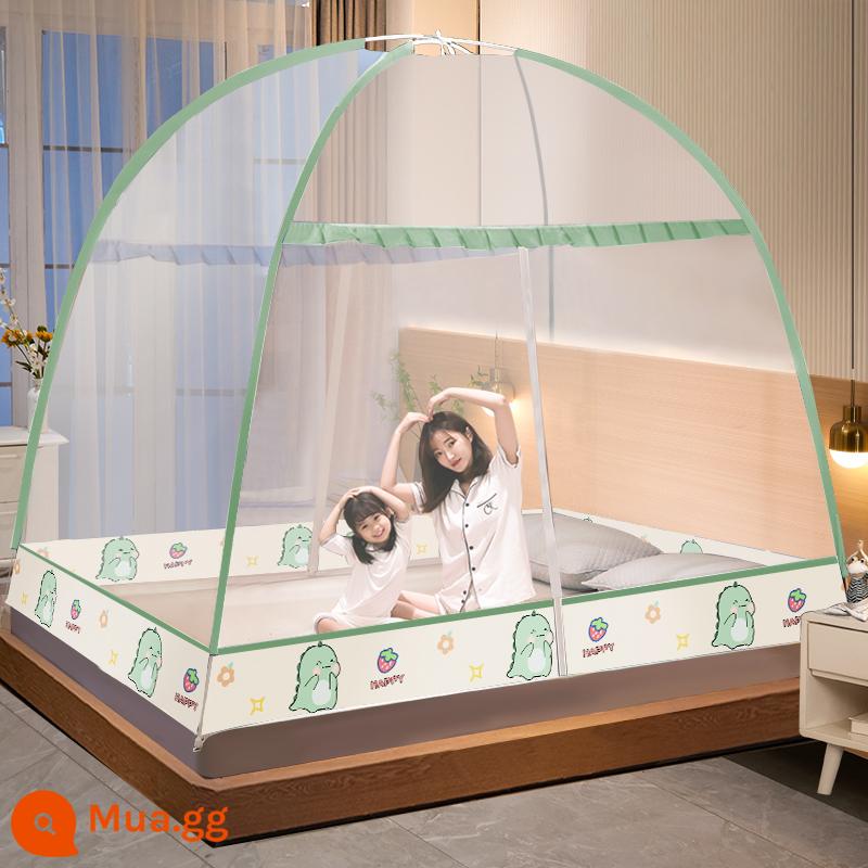 2023 new yurt muỗi mùng nhà lắp đặt miễn phí gấp mùng ký túc xá sinh viên chống rơi trẻ em gấp chống muỗi - Khủng long [Được nâng cấp vào năm 2023, mẫu mới rộng hơn và lớn hơn - Không chứa formaldehyde loại A]