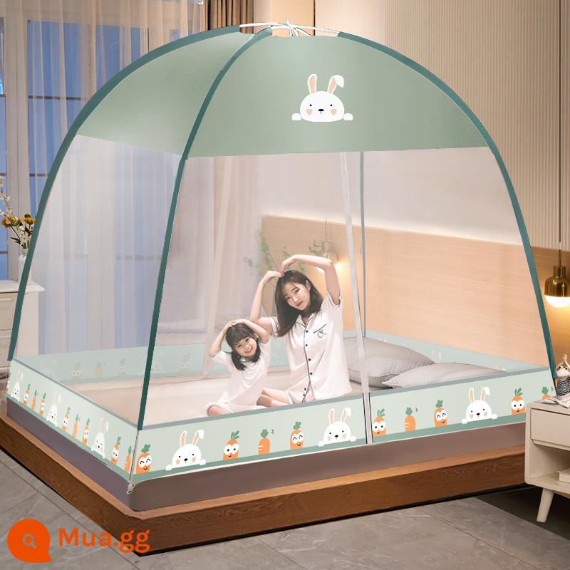 2023 new yurt muỗi mùng nhà lắp đặt miễn phí gấp mùng ký túc xá sinh viên chống rơi trẻ em gấp chống muỗi - Áo chống bụi - Luobu [22 mẫu mới]