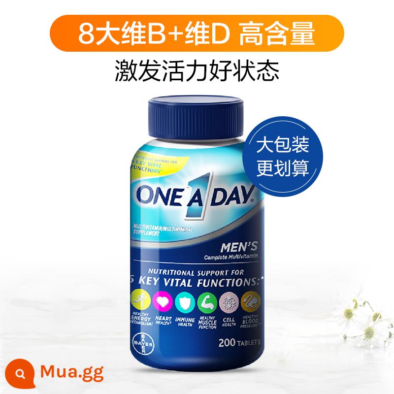 Vitamin tổng hợp cho nam Bayer ONEADAY men's multi-mineral vitamin C toàn diện nhập khẩu Mỹ VB - [Mua 2 miếng có giá tốt] Vitamin nam 200 viên