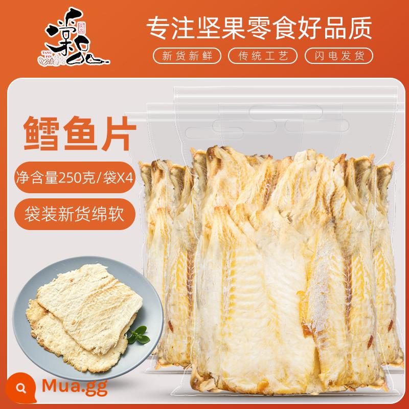 Cá tuyết phi lê 500g phi lê cá nướng khô phi lê cá nướng ăn liền hương vị nguyên bản bà bầu và trẻ em hải sản đồ ăn nhẹ đồ ăn vặt đồ ăn thường Hàng Tết - [Phi lê cá tuyết] 2 pound: khối lượng tịnh 250g*4 túi [do chủ cửa hàng khuyên dùng]