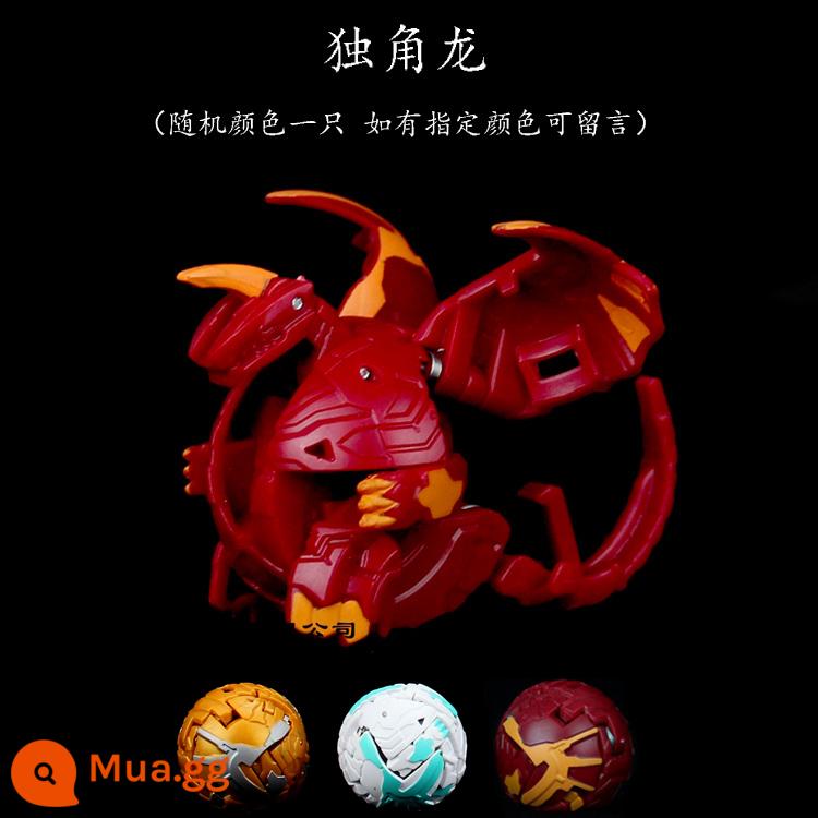 Bakugan Cậu Bé Mù Hộp Bạch Tuộc Nhện Kỳ Lân Đẩy Ra Biến Dạng Bóng Nổ Trứng Trẻ Em Bé Trai Trận Đồ Chơi - [Bakugan (Rồng một sừng)]