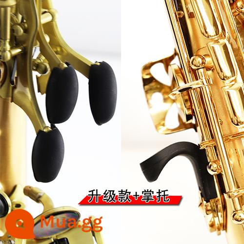 Saxophone voi ma mút bộ nghỉ ngón tay silicone ngón tay cái còn lại ngón tay kéo bộ ngón tay còn lại bộ treble alto tenor đa năng - Phiên bản nâng cấp dày hơn (có móc chống tách) + kê tay