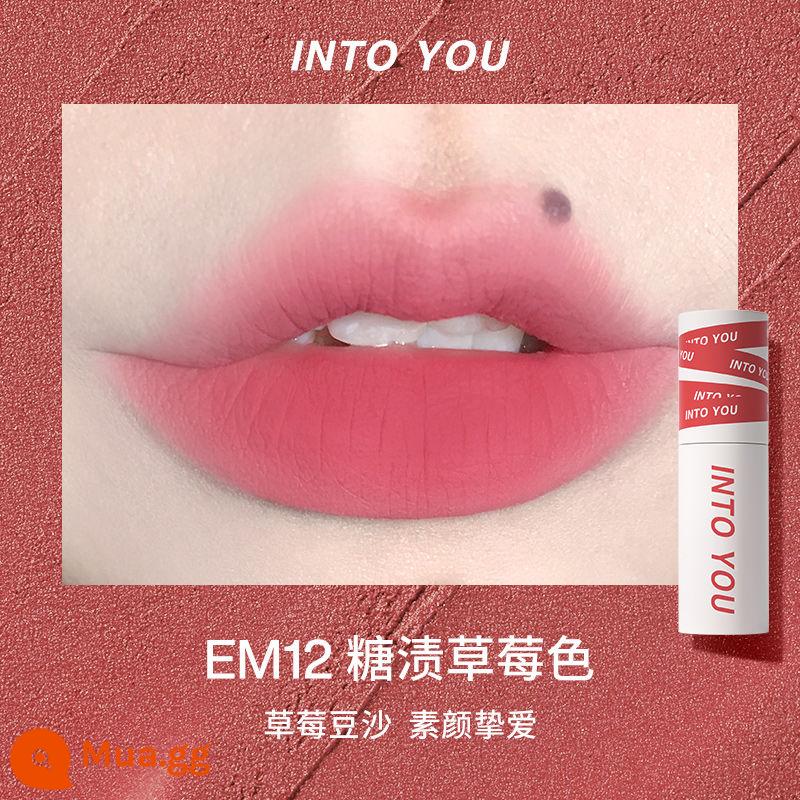 INTO YOU air lip bùn mỏng matte mềm sương nhung son môi men w6 làm trắng sinh viên vàoyouw1 - EM12