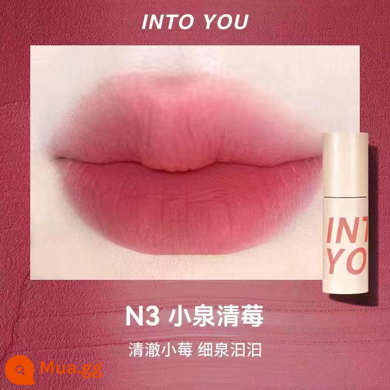 INTO YOU air lip bùn mỏng matte mềm sương nhung son môi men w6 làm trắng sinh viên vàoyouw1 - N3