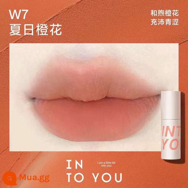 INTO YOU air lip bùn mỏng matte mềm sương nhung son môi men w6 làm trắng sinh viên vàoyouw1 - W7