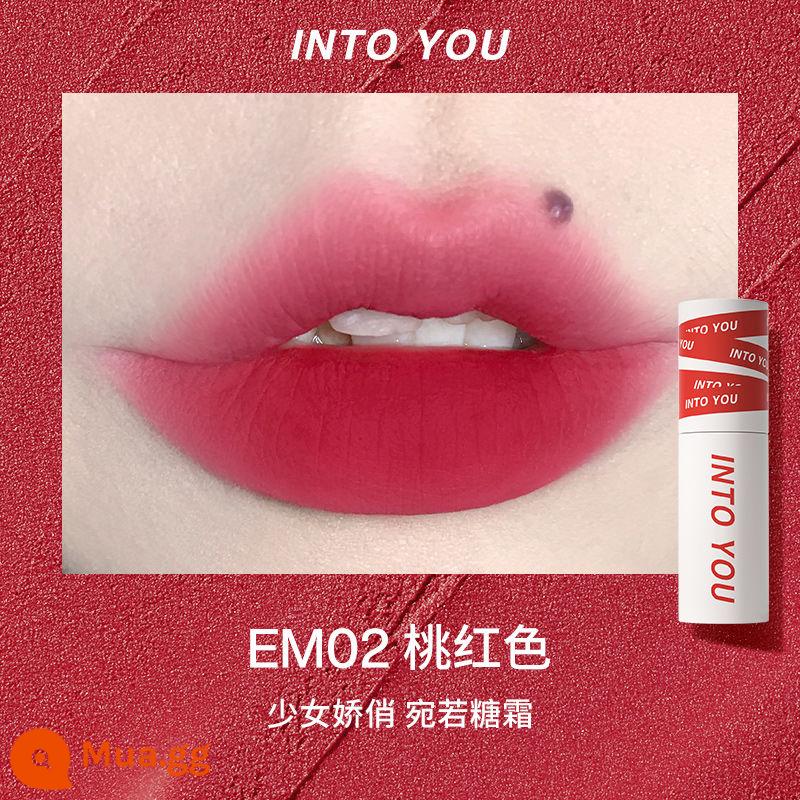 INTO YOU air lip bùn mỏng matte mềm sương nhung son môi men w6 làm trắng sinh viên vàoyouw1 - EM02