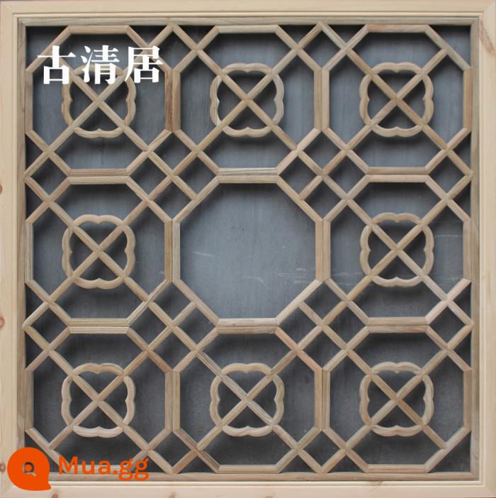 Trang trí kiểu Trung Quốc Dongyang Gỗ được chạm khắc cửa cổ và cửa sổ Solid Window Window Grid Flow Nền Tường tường Trung Quốc Màn hình phân vùng Trung Quốc - Kiểu bảy 80 cm