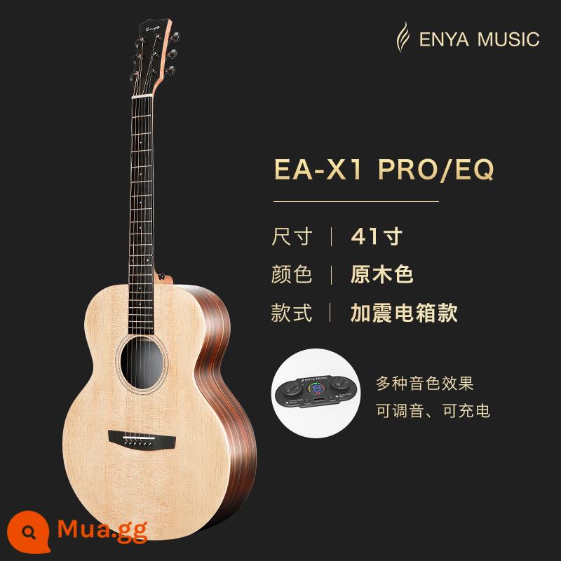 Enya Enya X1pro veneer dân gian guitar mới bắt đầu 36/41 inch bé gái bé trai du lịch trẻ em đích thực - 41 inch - màu gỗ [hộp điện rung] nhiều tông màu, tích hợp điều chỉnh