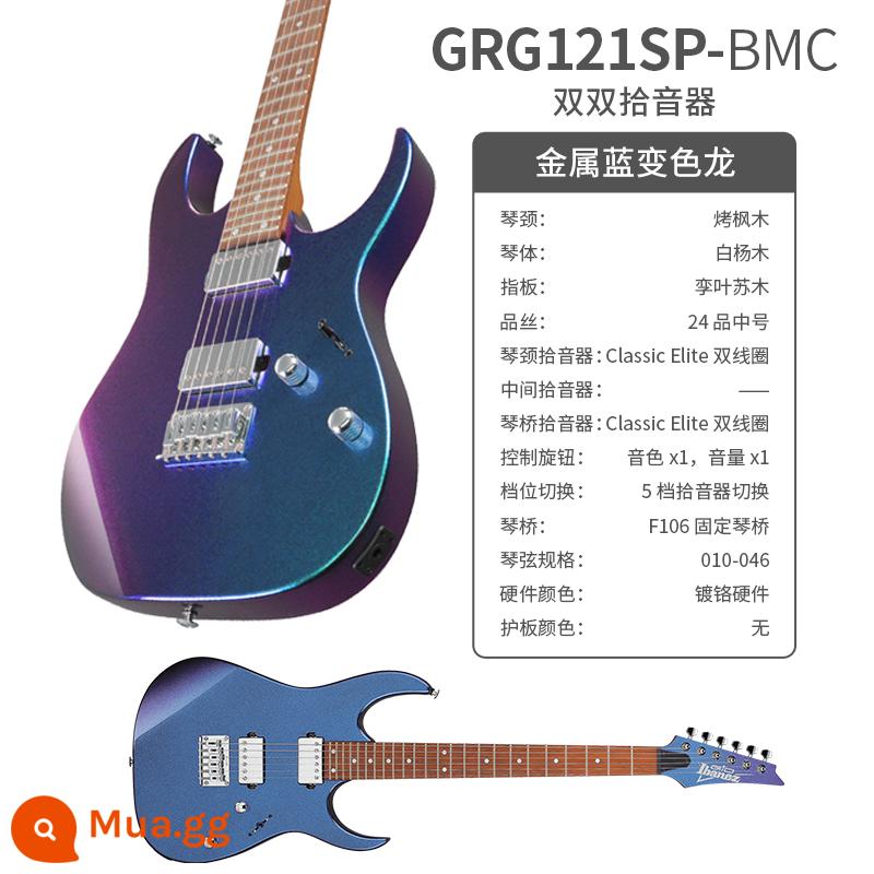 Ibanez Ibanna đàn guitar điện grx40 azes40 31 GRG lắc đơn cho người mới bắt đầu mục nâng cao - Tắc kè hoa màu xanh kim loại GRG121SP (cả hai cặp)