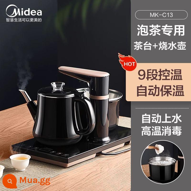 Midea tự động nước nóng ấm đun nước bằng điện bàn trà tích hợp trà đặc biệt hộ gia đình pha trà đun sôi nhanh nồi bộ ấm trà - bóng đen