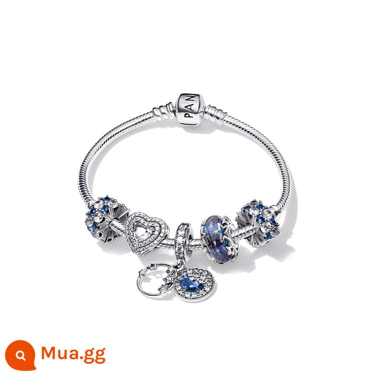 [Quà Giáng Sinh] Bộ tay Pandora lấp lánh Galaxy Chuỗi câu chuyện Quà tặng tinh tế - Thiên Hà Tỏa Sáng 2.0 16CM