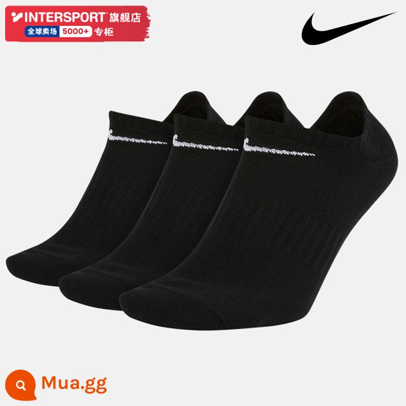 Vớ NIKE Nike chính hãng ba đôi vớ nam vớ nữ vớ mùa đông mới vớ ống giữa thoáng khí vớ thể thao thông thường - SX7678-010/vớ vô hình