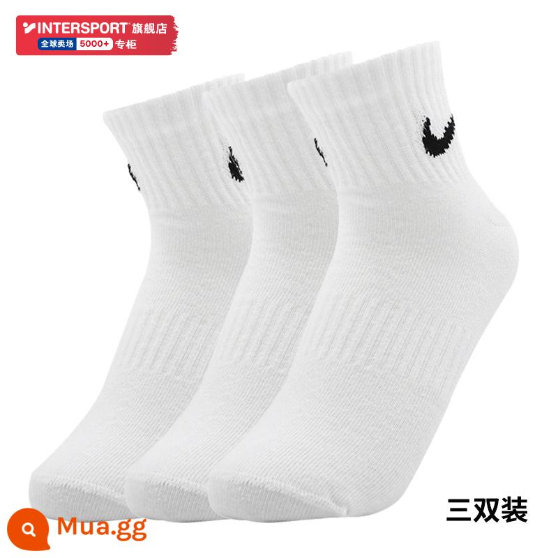 Nike Nike nam vớ và vớ nữ Jordan vớ Jordan AJ AJ High Tube Tubel Bottom Sports White vớ SX5544 - SX7677-100/ống giữa