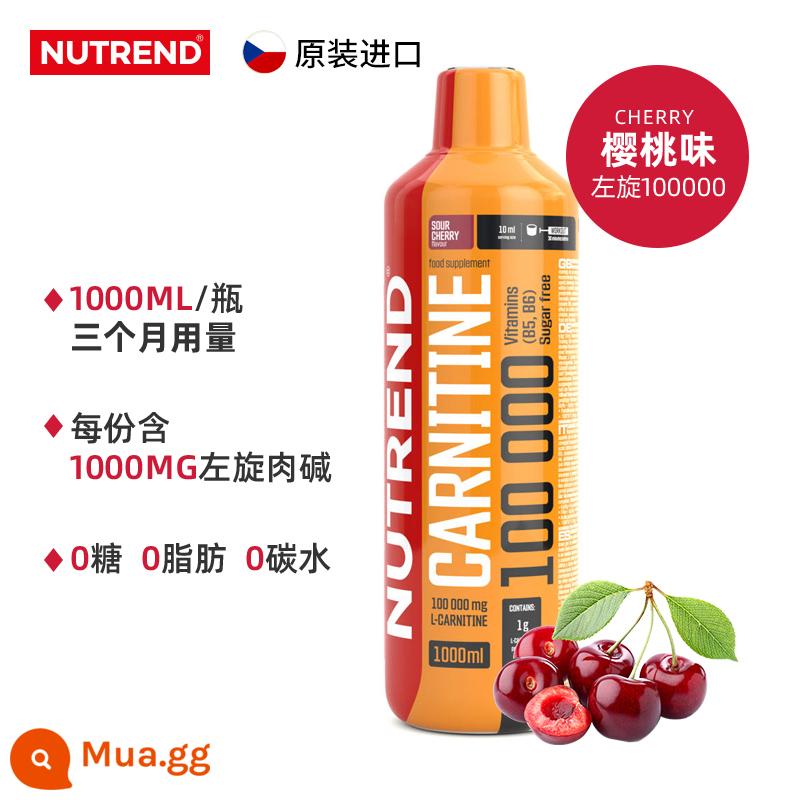 Nutrend Châu Âu nhập khẩu Nutrand L-Carnitine 100000 nước uống thể thao L-100000 1000ml - CZ L-100000 ml Anh đào chua