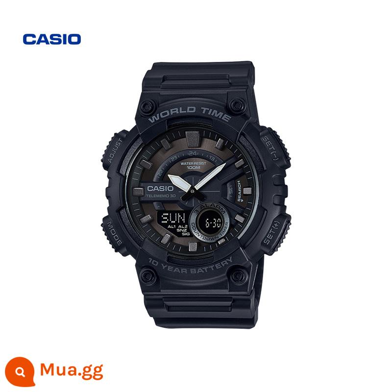 CASIO ở nước ngoài Cửa hàng Flagship AEQ-110 Đồng hồ đôi thể thao thông thường dành cho sinh viên Trang web chính thức của nam Chính hãng - AEQ-110W-1BVDF [Mẫu bán chạy]