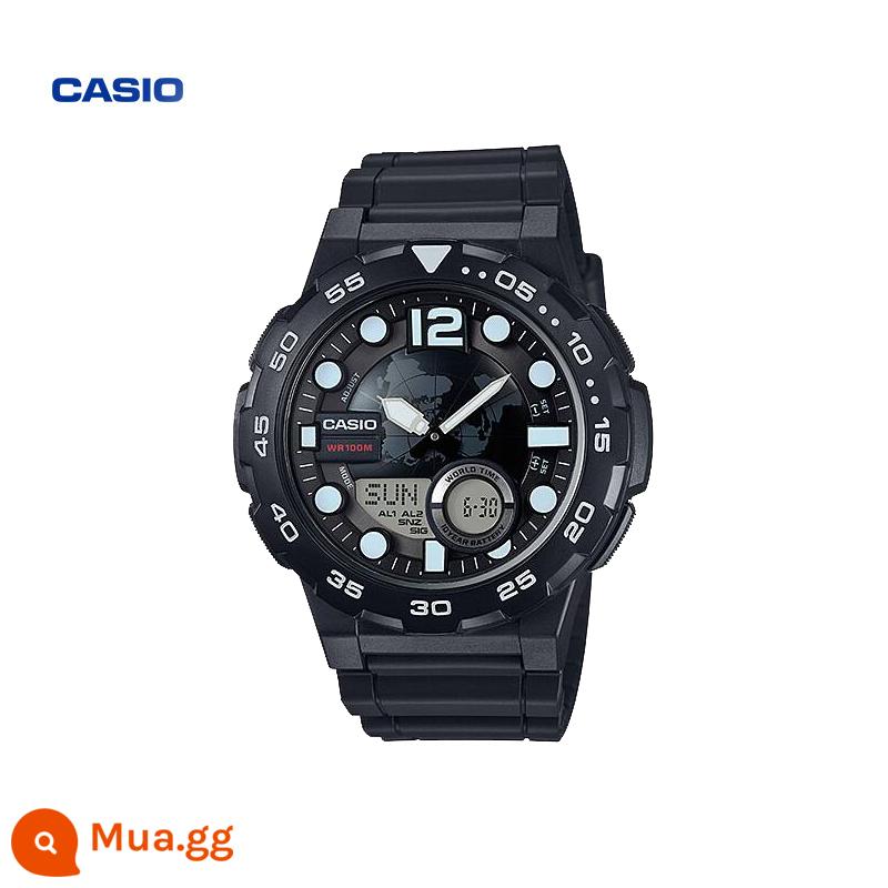 CASIO ở nước ngoài Cửa hàng Flagship AEQ-110 Đồng hồ đôi thể thao thông thường dành cho sinh viên Trang web chính thức của nam Chính hãng - AEQ-100W-1AVDF