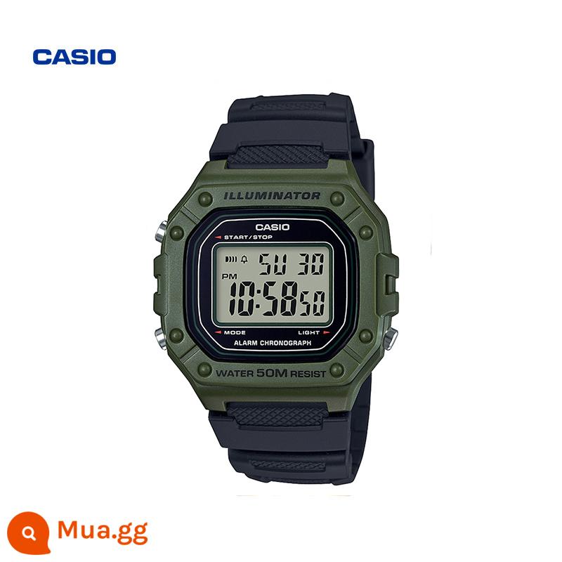 Trang web chính thức của CASIO cửa hàng hàng đầu ở nước ngoài thể thao chống thấm nước xu hướng thời trang cổ điển dành cho nam giới W-218H - W-218H-3AVDF