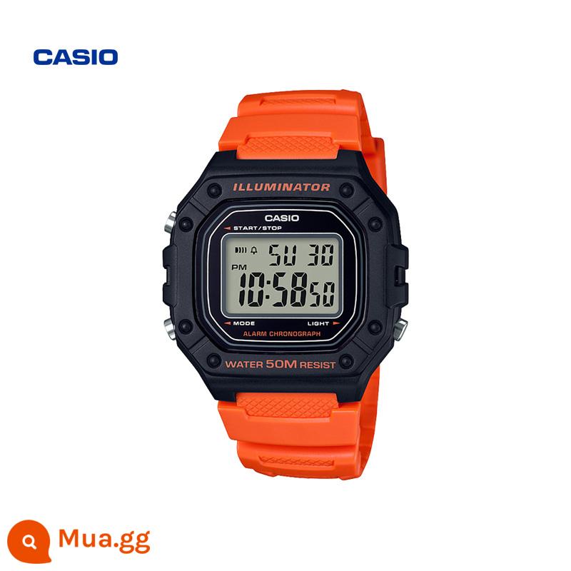 Trang web chính thức của CASIO cửa hàng hàng đầu ở nước ngoài thể thao chống thấm nước xu hướng thời trang cổ điển dành cho nam giới W-218H - W-218H-4B2VDF