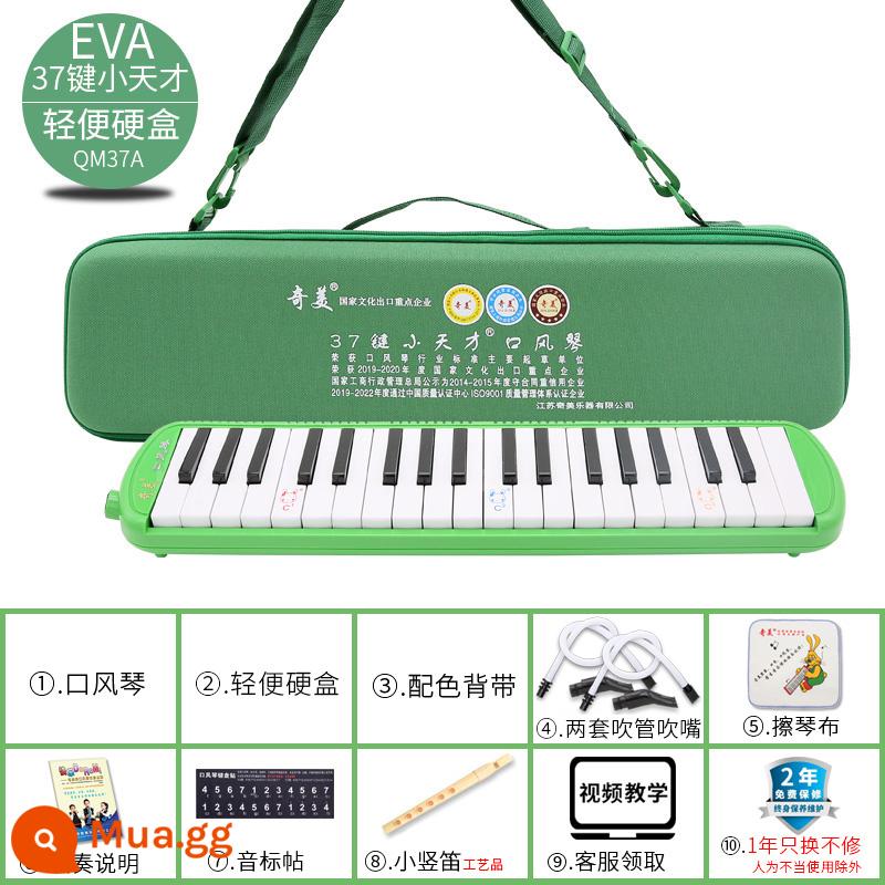 Chimei melodica Học sinh tiểu học 37 phím đặc biệt Trẻ em 32 phím dành cho người lớn mới bắt đầu Ống thổi 41 phím thiên tài nhỏ An Zhe - Thiên tài nhỏ 37 phím mới/Hộp cứng nhẹ EVA (2 tay) kèm nhiều quà tặng