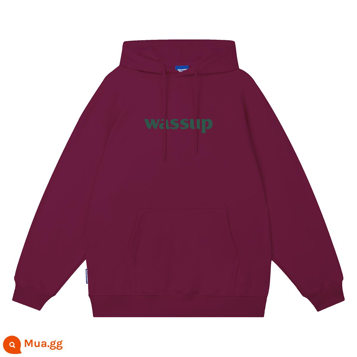 WASSUP hợp thời trang thương hiệu áo len nam áo khoác ngoài áo hoodie nặng cộng với áo chui đầu lông cừu mùa thu và mùa đông nữ phù hợp với triều đại quốc gia - hoa vân anh