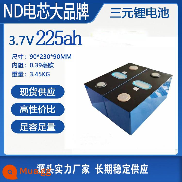 Thương hiệu mới Ningde xe máy điện pin lithium 3.7V40ah đơn lớn 60ah lưỡi điện xe điện ternary pin lithium - (Mã mài mới ND) 3.7V225ah