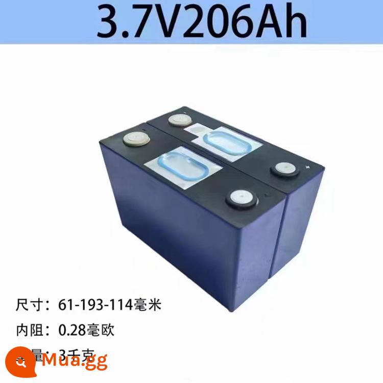 Thương hiệu mới Ningde xe máy điện pin lithium 3.7V40ah đơn lớn 60ah lưỡi điện xe điện ternary pin lithium - (Mã mài mới ND) 3.7V206ah