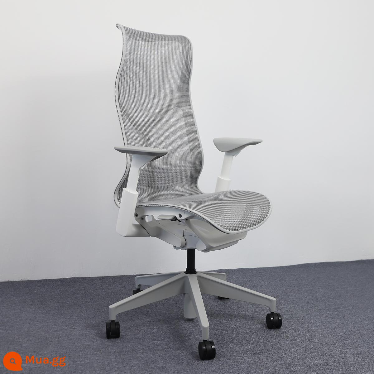 Herman Miller cosm ghế làm việc ghế máy tính gia đình ghế chơi game ghế văn phòng ít vận động hermanmiller - "Chân nylon lưng cao màu trắng của Studio] Tay vịn nâng [SF Express được trang trí đầy đủ]