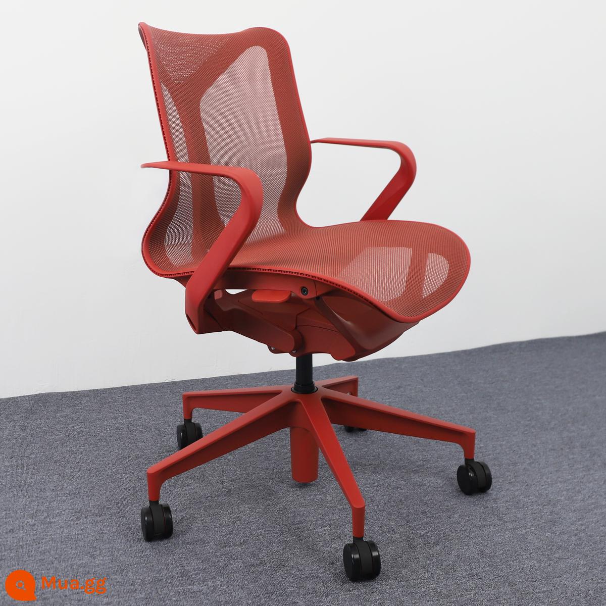 Herman Miller cosm ghế làm việc ghế máy tính gia đình ghế chơi game ghế văn phòng ít vận động hermanmiller - "Chân thép lưng thấp màu đỏ hẻm núi] tay vịn cố định [SF Express được trang bị đầy đủ]