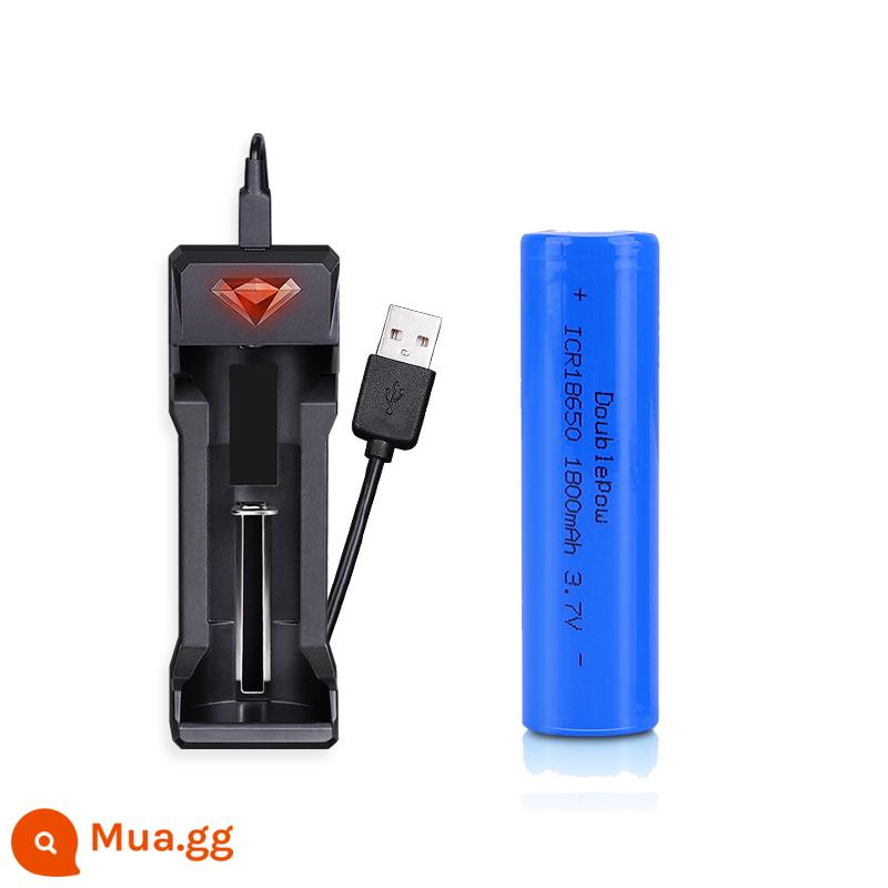 Tông đơ điện pin sạc tông đơ điện thú cưng 18650 pin lithium nhiều nhãn hiệu khác nhau của pin đầu dao cạo 3.7V - Kiểu đầu phẳng + giá đỡ bồn rửa đơn