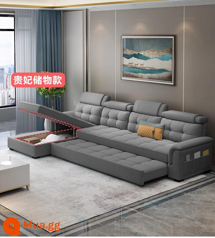 Sofa giường đa năng gấp gọn căn hộ nhỏ phòng khách đa năng công nghệ lưu trữ vải lưới đỏ phong cách mới 2021 - [Có thể làm mẫu ghế của phi tần hoàng gia] Vui lòng liên hệ bộ phận chăm sóc khách hàng để biết ghi chú