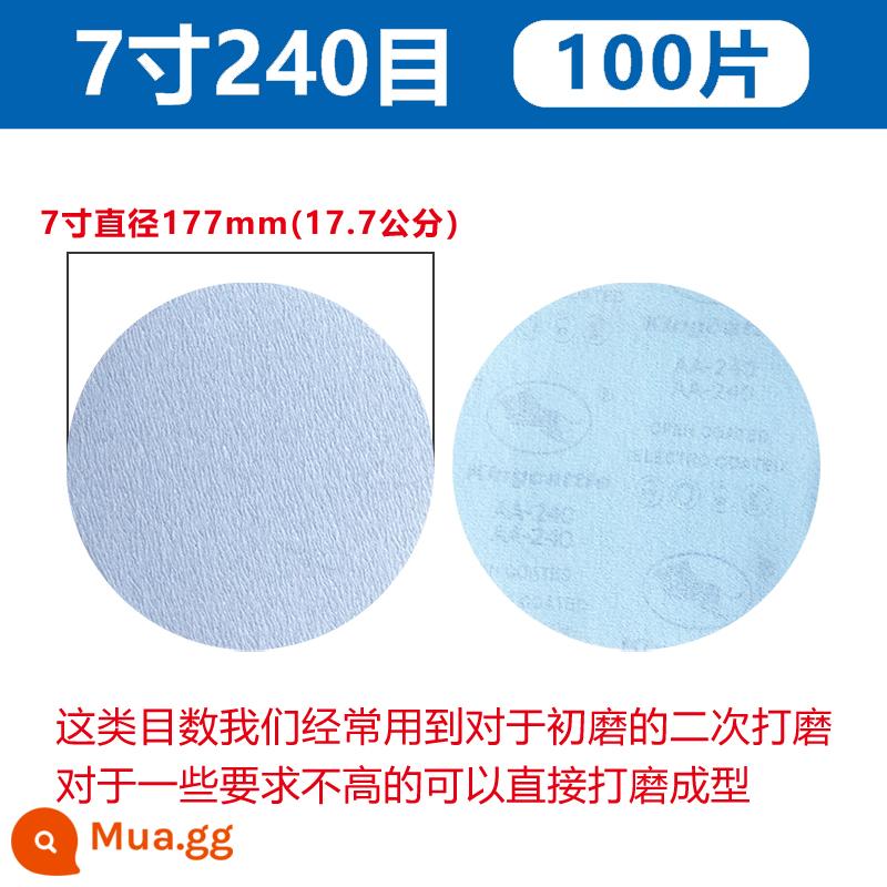 Tầm Ma Đổ Xô Giấy Nhám Xe Đánh Bóng 4 Inch 5 Inch Đánh Bóng Khô Máy Mài Tự Đĩa Gỗ Treo Tường Đồ Nội Thất - màu xanh da trời