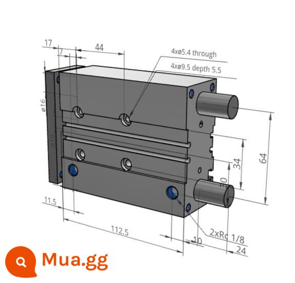 SMC MGPL/MGPM12/16-10Z/20Z/25Z/30Z/40Z/50Z/100Z/100Z/100Z - MGPM25-60Z