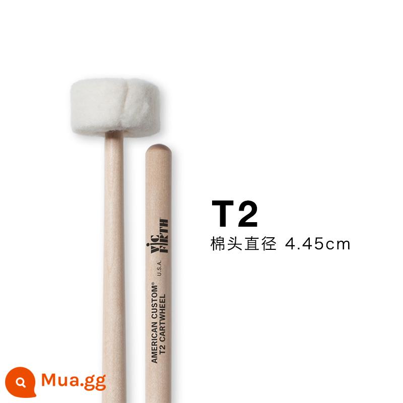 Vic firth T1 T2 T3 T4 T6 5adt đầu nỉ que / dùi trống đa năng - t2