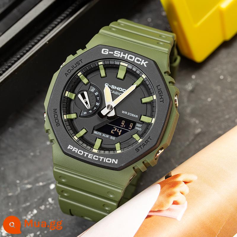 Đồng hồ CASIO nam G-SHOCK hình bát giác trang trại gỗ sồi APcasio đồng hồ điện tử thể thao GA2100-1A/4A - GA-2110SU-3A