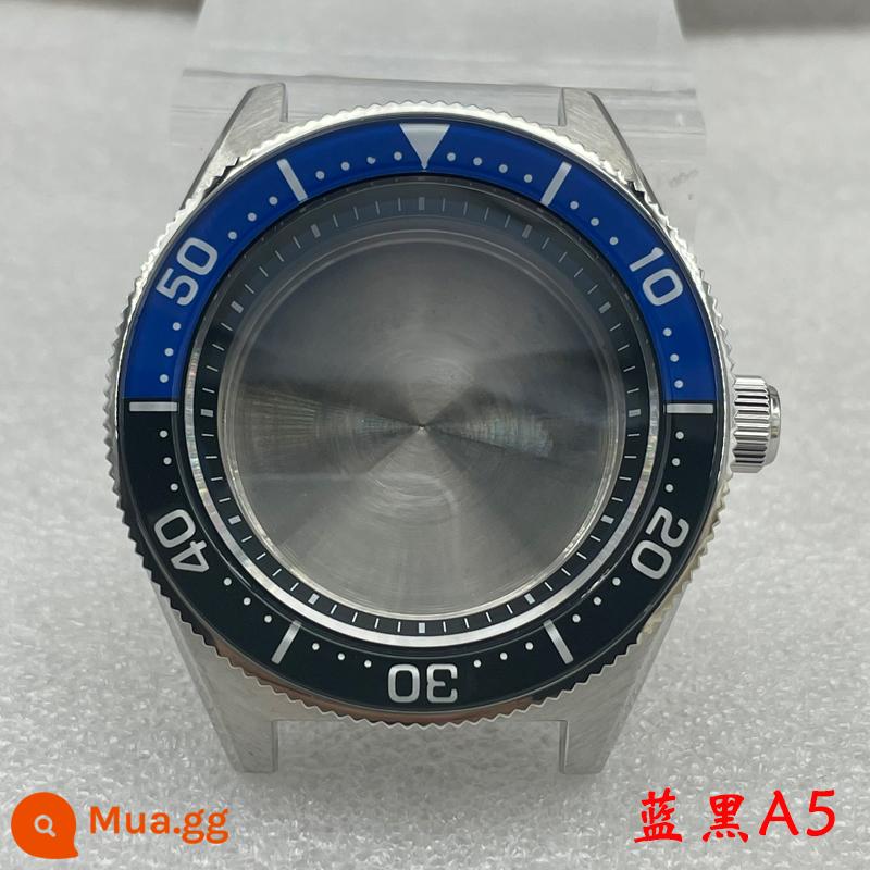 Seiko chất lượng sbdc053 trường hợp sửa đổi Yuanzu nhỏ sapphire gương đôi đồng hồ lặn sửa đổi chuyên nghiệp - A5 xanh đen