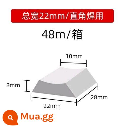 Tấm lót gốm hàn / tấm lót góc phẳng / ống hàn tàu cơ khí - Lớp lót góc vuông C1-90° 48 mét mỗi hộp