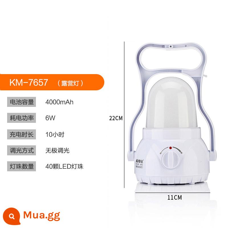 Đèn LED sạc chiếu sáng khẩn cấp tại nhà bóng đèn chiếu sáng di động siêu sáng khi mất điện hiện vật chợ đêm đèn gian hàng đường phố dự phòng - màu trắng cổ điển