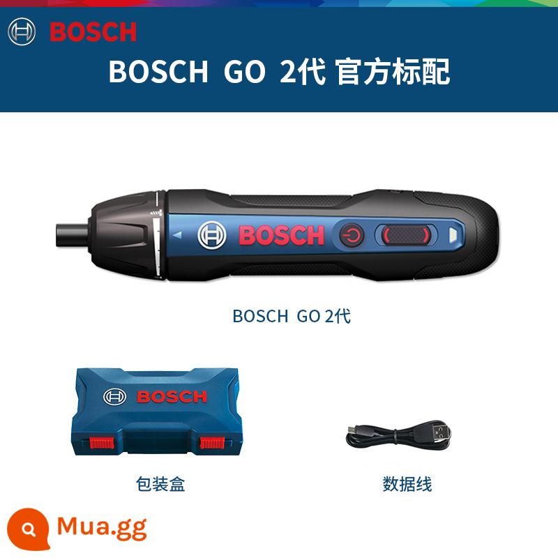 Máy Vặn Vít Điện Bosch Máy Vặn Vít Mini Bosch GO Máy Vặn Vít Pin Lithium 3.6V Dụng Cụ Điện Dr. - Cấu hình chuẩn thế hệ GO2