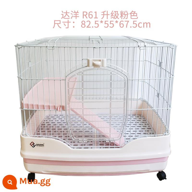 Lồng thỏ Dayang R81 ngăn kéo đôi chống lại con thỏ Năng hộ gia đình LỚN RABBIT LITCH Lợn tự động lồng phân Cage - Dưa hấu đỏ Dayang 61 lồng trần hồng