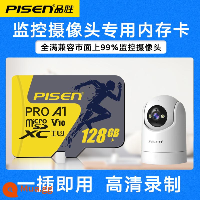 Thẻ nhớ Pinsheng 64GB giám sát xe hơi ống kính chụp ảnh camera ghi âm đọc tốc độ cao C10/U3 thẻ nhớ flash tốc độ - 128G [Đặc biệt dành cho camera giám sát]