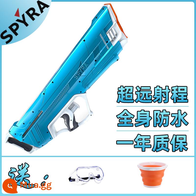 Đức nhập khẩu Spyra One Điện Súng Nước Nổ Đồ Chơi Hai Douyin Lưới Đỏ Con Trưởng Thành Chống Nước Chiến Đấu - Spyra LX Blue [Phiên bản thấm thủ công]