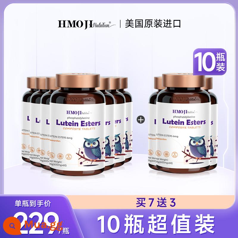 Nhập khẩu từ Hoa Kỳ, Viên bảo vệ mắt Hermogi Lutein Vision dành cho trẻ em và thanh thiếu niên - Gói chu kỳ 10 chai [Mua 7 tặng 3]