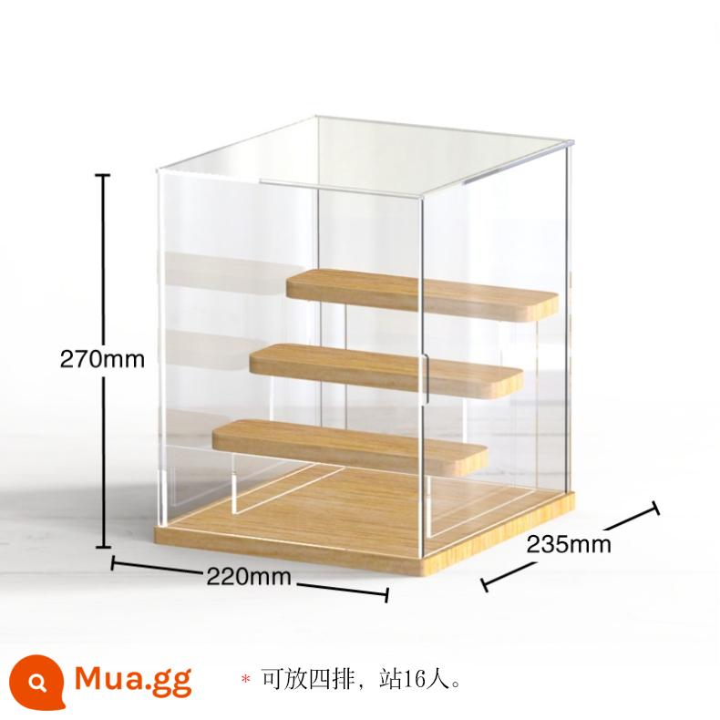 Acrylic Mù Hộp Bảo Quản Đỡ Bong Bóng Mart Popmart Bước Bụi Molly Mô Hình Hộp Trưng Bày - [Ưu đãi đặc biệt] 3 dãy thang bộ và 4 lầu