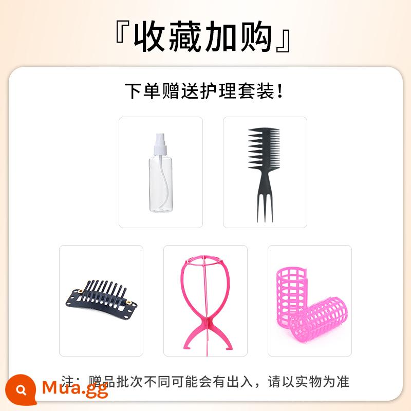 Tóc giả mái thưa 8 ký tự dành cho nữ, tóc cao trên đỉnh đầu, tóc thật đầy đủ, che trán tự nhiên tóc giả màu trắng - Thêm vào mục yêu thích và đặt hàng để nhận bộ chăm sóc miễn phí [Không chụp ảnh]