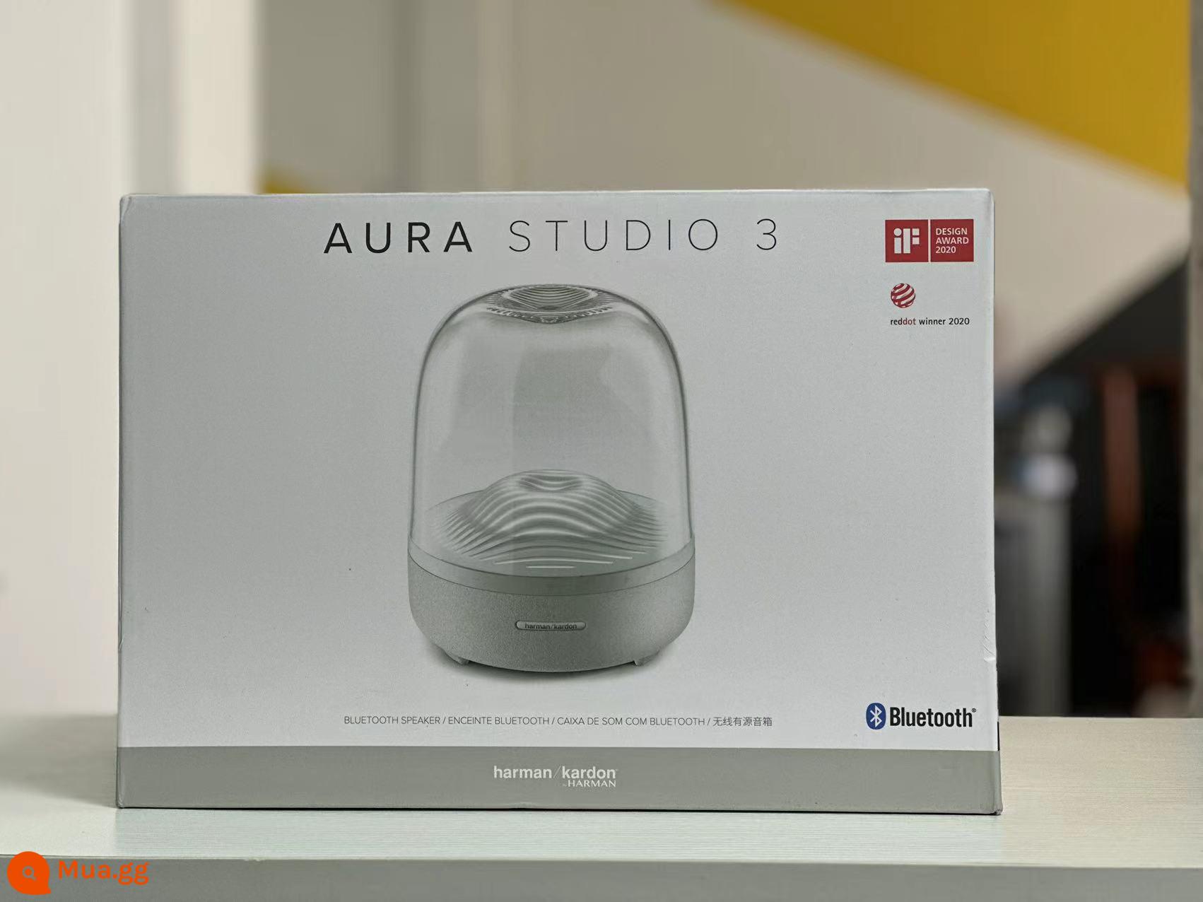 Harman Music Glass 4 máy tính không dây Bluetooth 3 thế hệ thứ tư AURA STUDIO loa máy tính để bàn thế hệ thứ 4 - Harman Glaze Dịch vụ hậu cần của Ngân hàng Quốc gia Trắng thế hệ thứ 3 chỉ mới được đóng gói