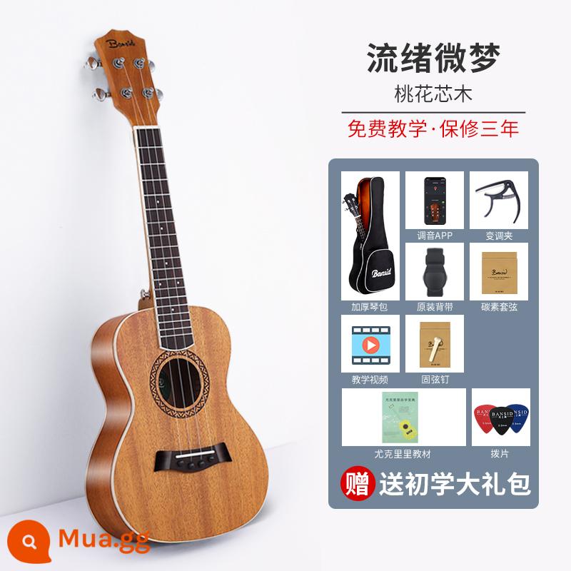 Ukulele Banston 23 inch mới bắt đầu học sinh nữ nam đàn guitar nhỏ trẻ em mục veneer ukulele - 26 inch [Trang trí sang trọng nhẹ] Liuxu Weimeng + túi quà tặng sang trọng