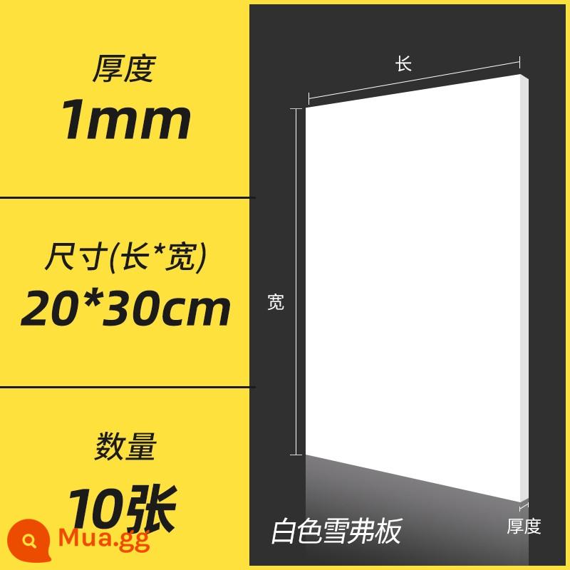 Hướng dẫn sử dụng bảng PVC vật liệu làm mô hình tự làm toàn bộ bảng xốp mật độ cao màu đen và trắng Chevron tùy chỉnh cắt bảng - Trắng 0,1 * 20 * 30CM (10 cái)