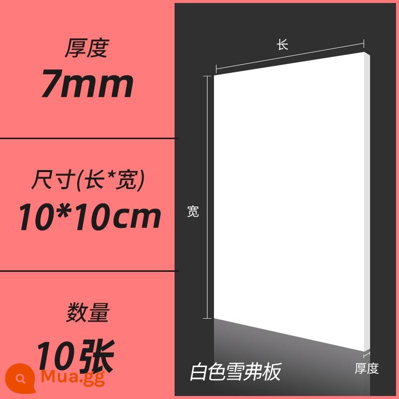 Hướng dẫn sử dụng bảng PVC vật liệu làm mô hình tự làm toàn bộ bảng xốp mật độ cao màu đen và trắng Chevron tùy chỉnh cắt bảng - Trắng 0,7*10*10 CM (10 cái)