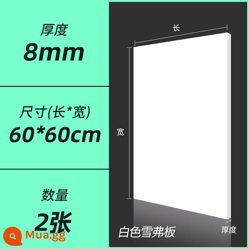 Hướng dẫn sử dụng bảng PVC vật liệu làm mô hình tự làm toàn bộ bảng xốp mật độ cao màu đen và trắng Chevron tùy chỉnh cắt bảng - Trắng 0,8 * 60 * 60cm (2 cái)